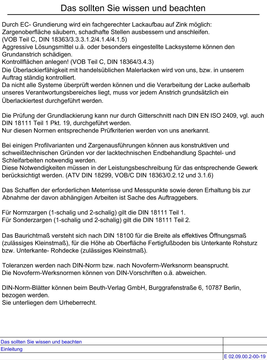 Das sollten Sie wissen II