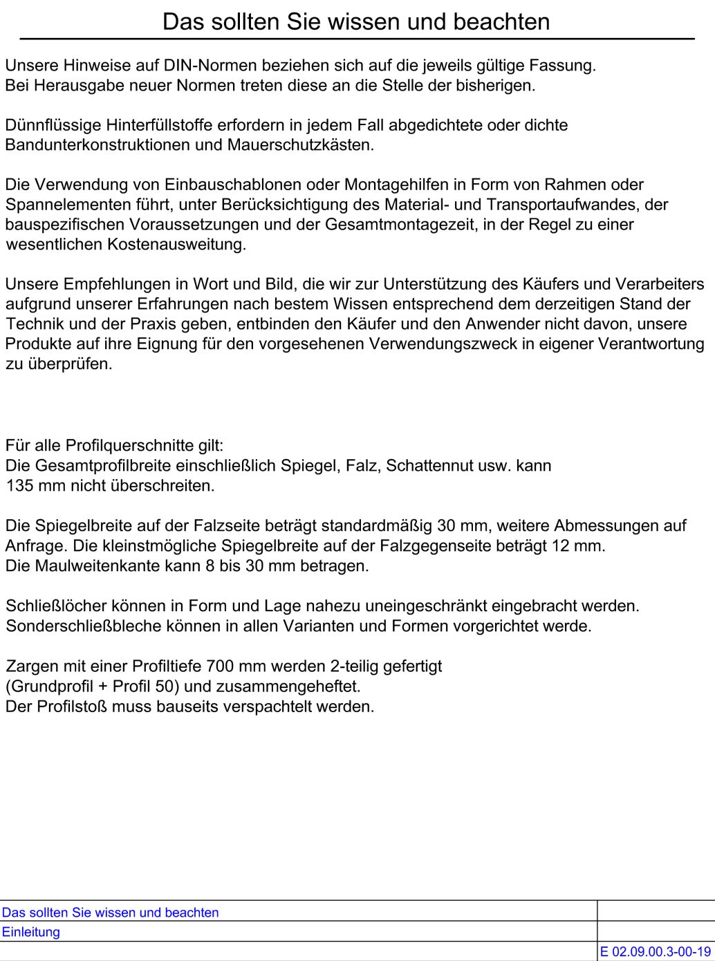 Das sollten Sie wissen III